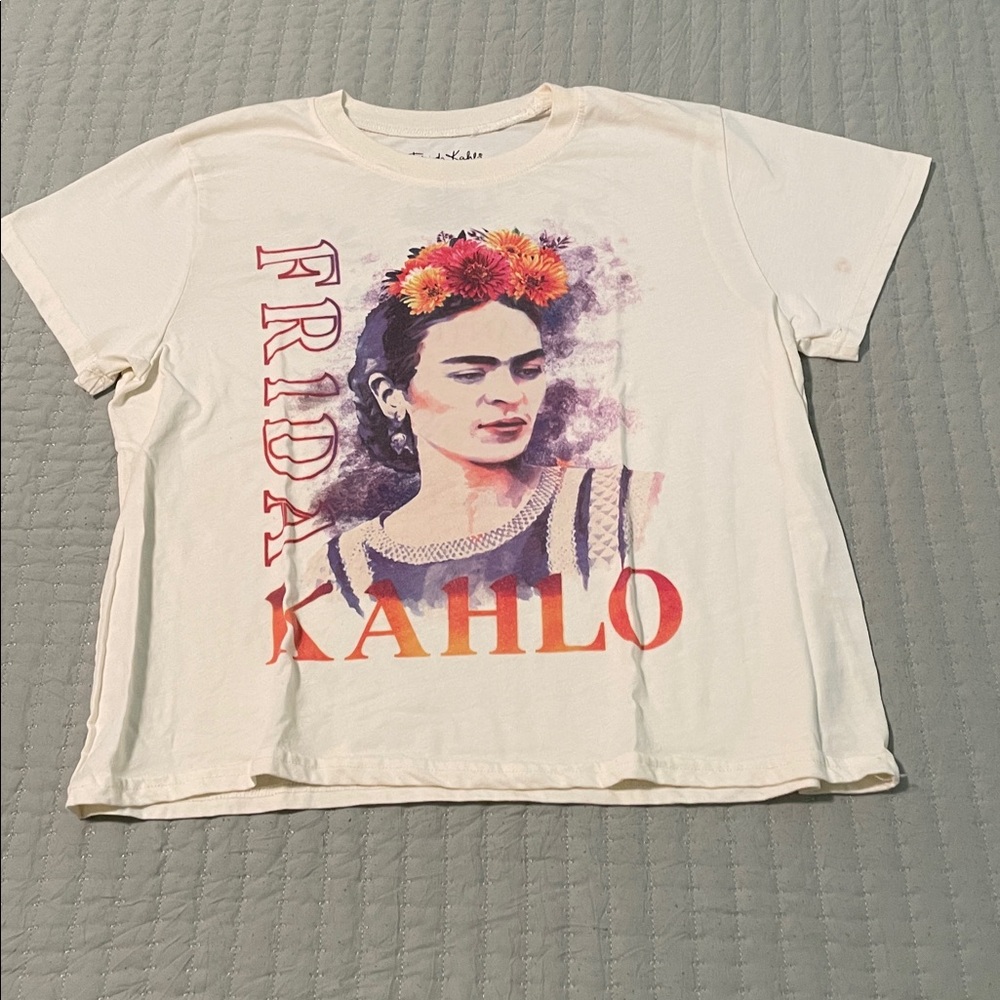 Frida Kahlo Graphic Tee - White